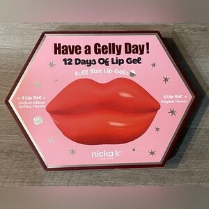 Nicka K Lip Gel 12 Days Set - Pink and Red regular & holiday flavours